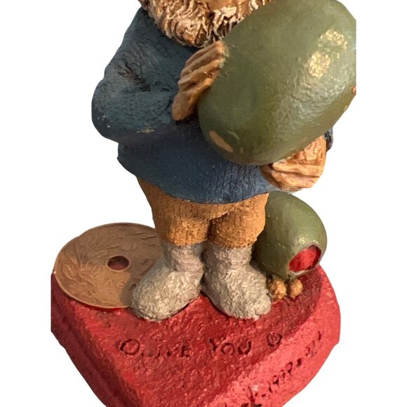 Vintage 3 Tom Clark Gnome Figures Val Olive You Have a Heart Valentines Estate - Picture 6 of 14